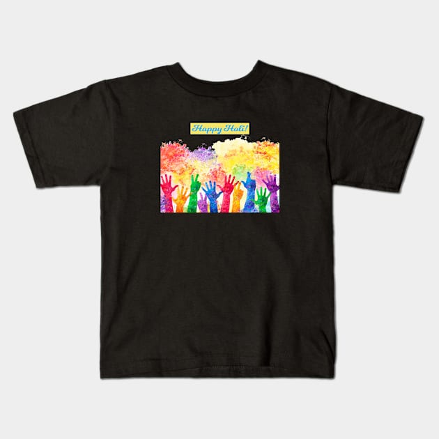 Happy Holi | Bura Na Mano Holi Hai Kids T-Shirt by 29 hour design